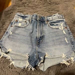 Abercrombie & Fitch High Waisted Mom Shorts, Size 24/00